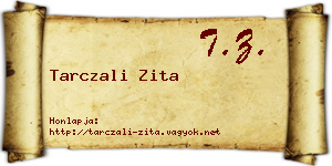 Tarczali Zita névjegykártya